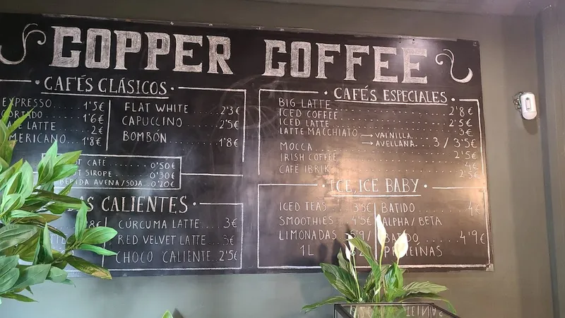 menu 0 of Copper Coffee & Brunch