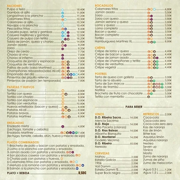 menu 0 of O fogar dos Martínez