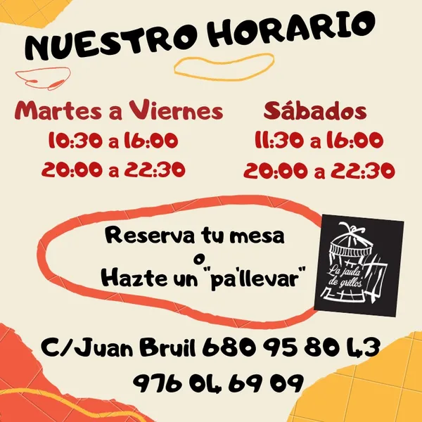 menu 1 of La Jaula de Grillos