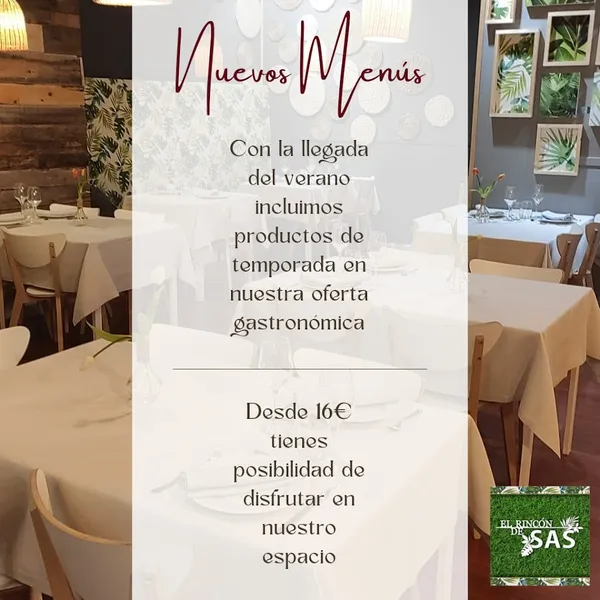 menu 2 of El Rincón de Sas