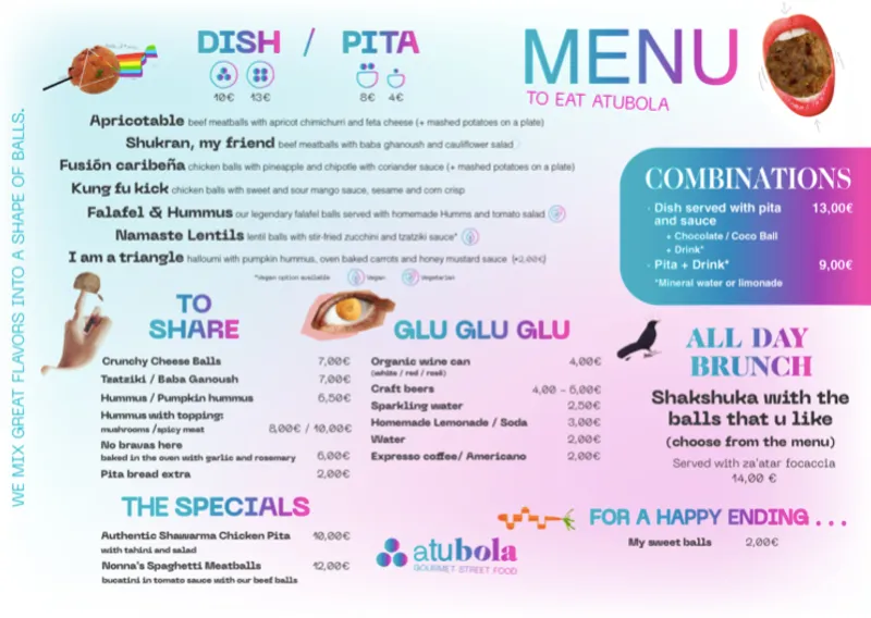 menu 0 of A Tu Bola