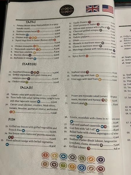 menu 0 of Bo De Boqueria