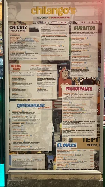 menu 1 of Chilango's