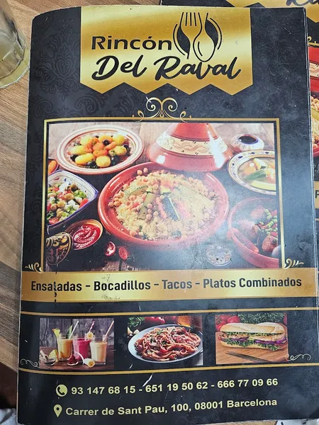 menu 1 of Rincón Del Raval