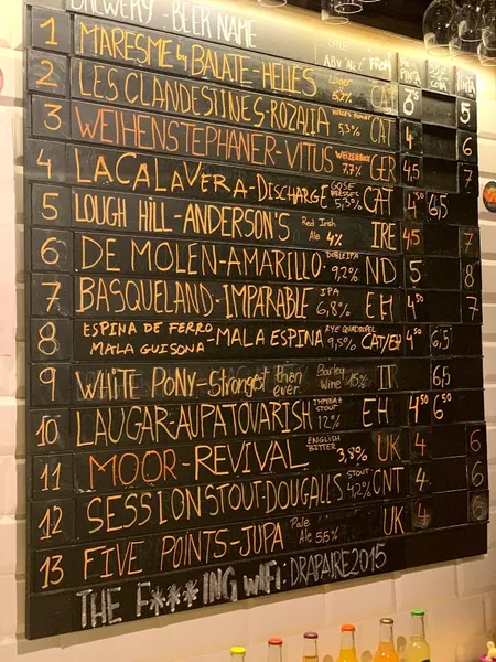 menu 0 of El Drapaire de la Cervesa Artesana