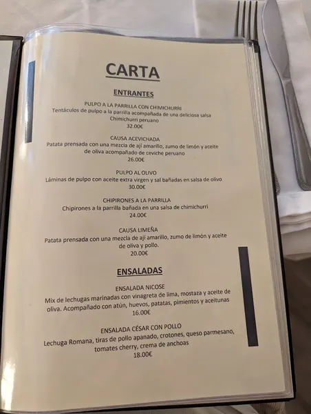 menu 0 of 1407 Madrid Restaurante