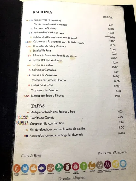 menu 0 of Restaurante Sazadon