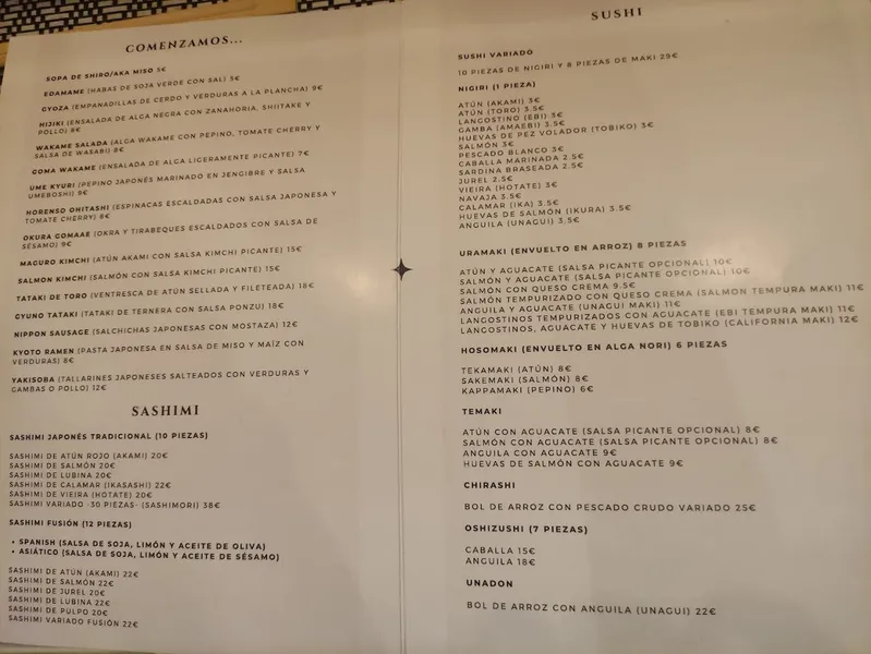 menu 0 of Restaurante Nippon 2