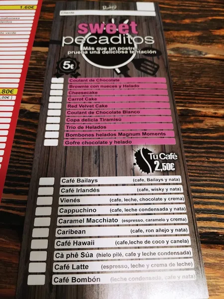 menu 1 of Pecaditos