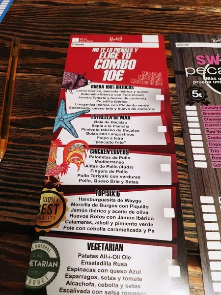 menu 2 of Pecaditos