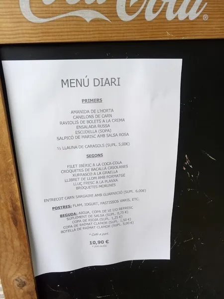 menu 1 of Sandwicheria de Lleida