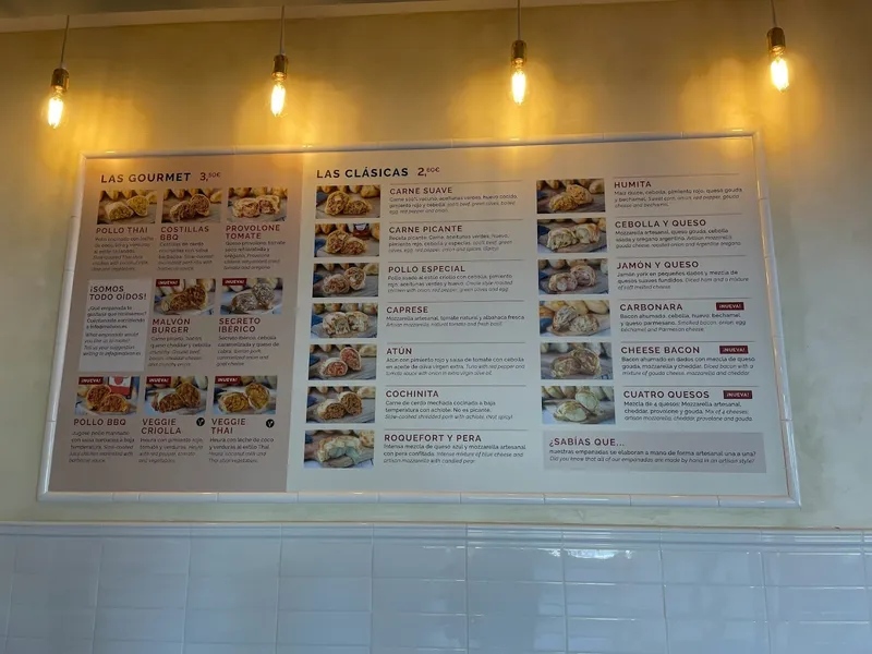 menu 0 of Empanadas Malvón