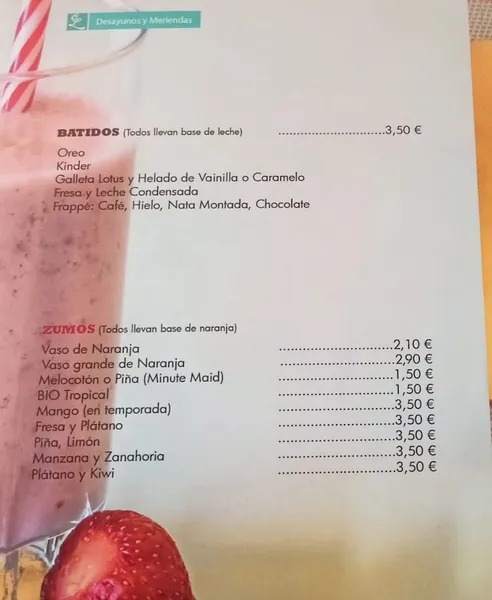 menu 2 of Casa Lobato