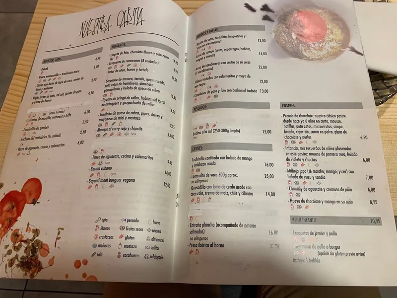 menu 0 of La Alvaroteca