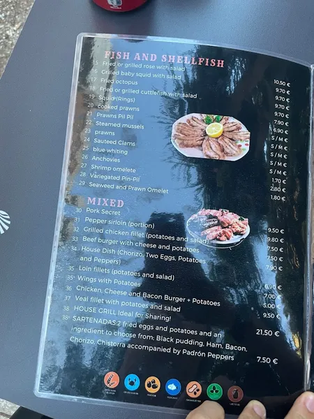 menu 1 of Mesón Rincón Galicia