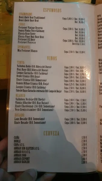 menu 1 of Terraza Libertad 6.8