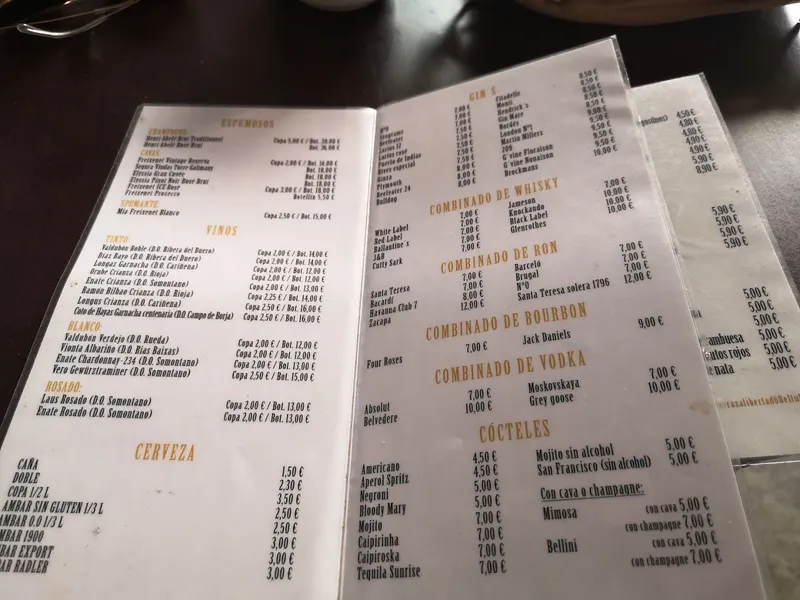 menu 2 of Terraza Libertad 6.8