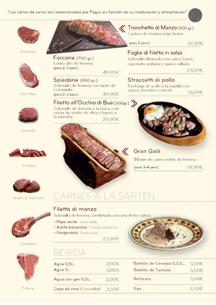 menu 0 of Pagus Pasta & Grill | Restaurante Italiano Leon