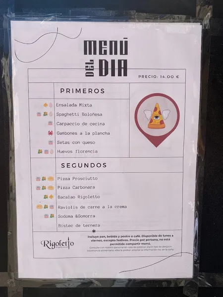 menu 0 of Restaurante Rigoletto Trattoria