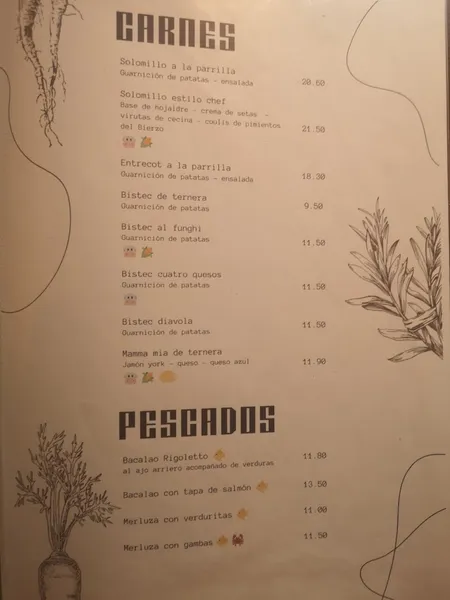 menu 1 of Restaurante Rigoletto Trattoria