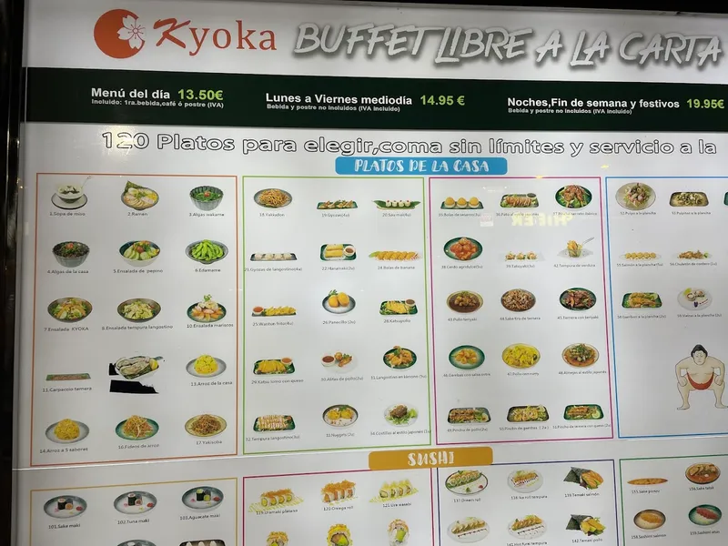 menu 0 of Kyoka Alcalá de Henares