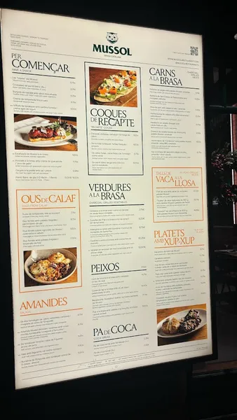 menu 1 of Mussol Casp