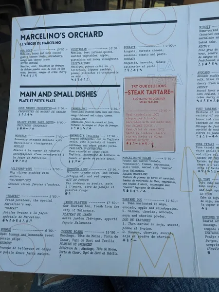menu 0 of Marcelino 1968
