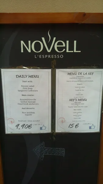 menu 2 of Restaurant Aurea