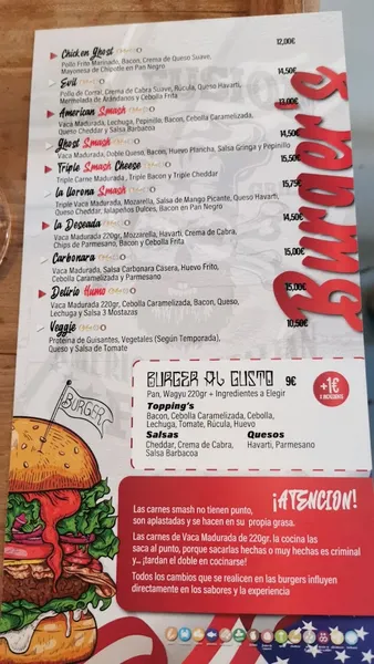 menu 2 of La Fusión Almería