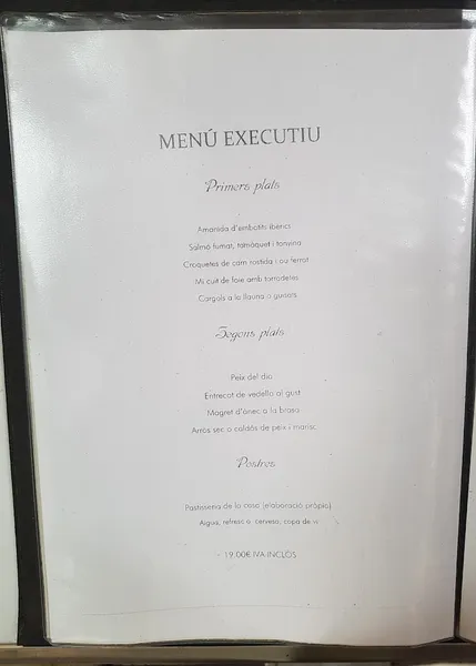 menu 0 of El Racó de l'Avi Melcior