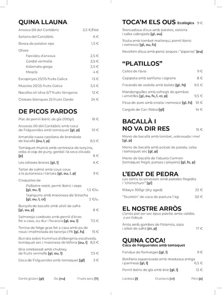 menu 1 of Restaurant l'Andreuenc