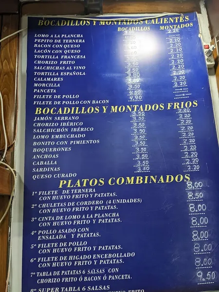menu 0 of Ciudad Blanca