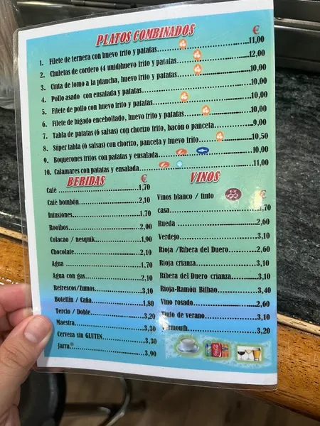 menu 1 of Ciudad Blanca