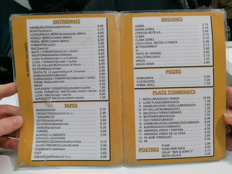 menu 0 of Restaurante Ivorra 10