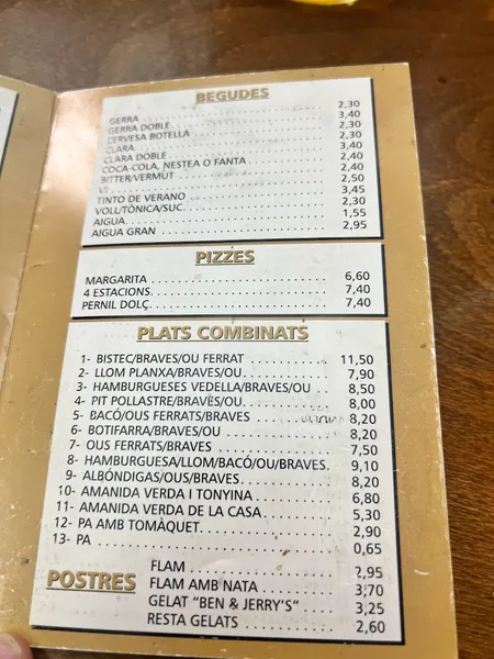 menu 1 of Restaurante Ivorra 10
