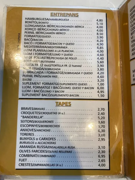 menu 2 of Restaurante Ivorra 10