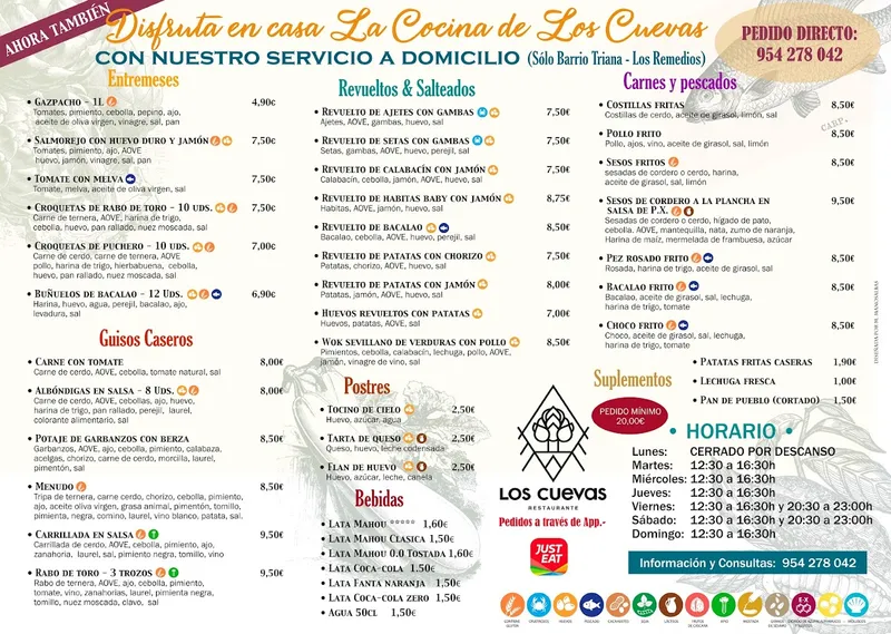 menu 0 of Restaurante Los Cuevas