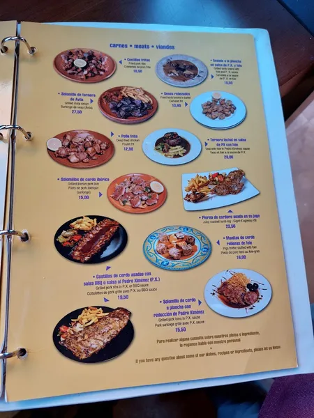 menu 1 of Restaurante Los Cuevas