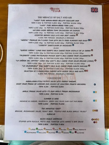 menu 2 of Abacería El Mercader de Triana