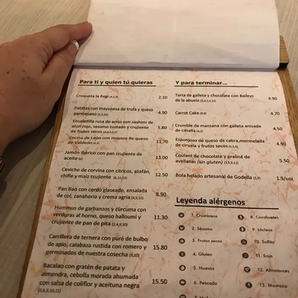 menu 0 of A huevo - Restaurante en Valencia