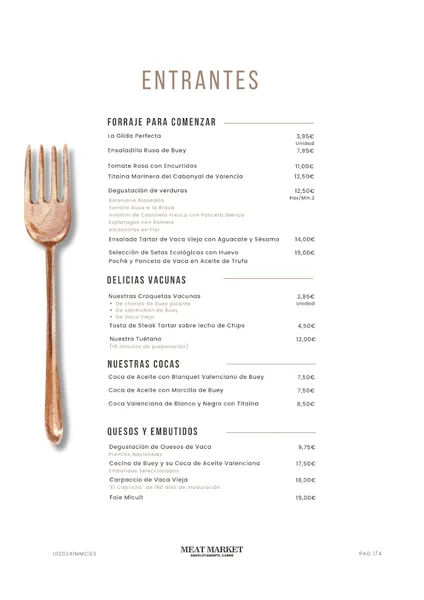menu 1 of Meat Market Restaurante