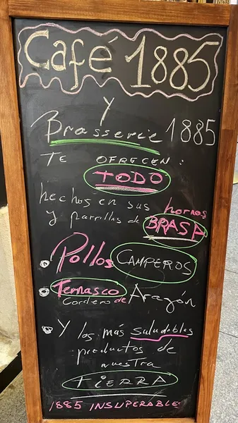 menu 2 of Café 1885