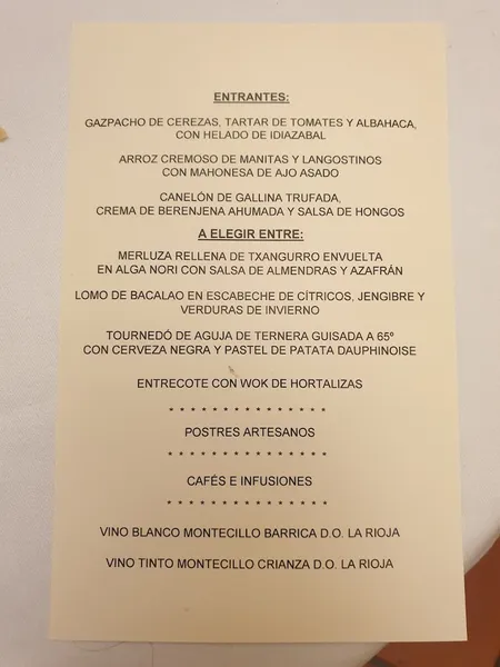 menu 0 of Montal Alimentación