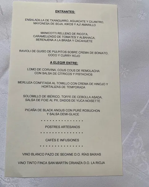 menu 1 of Montal Alimentación