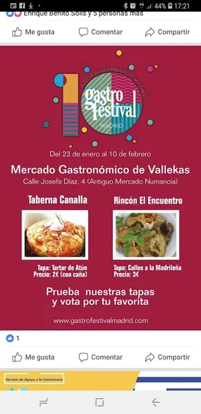 menu 1 of Rincon El Encuentro
