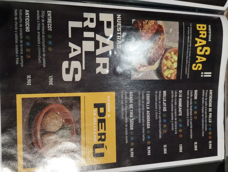 menu 1 of Humo Vallecas