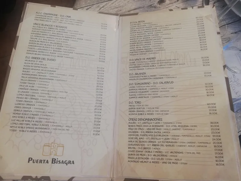 menu 0 of Restaurante Asador Puerta Bisagra