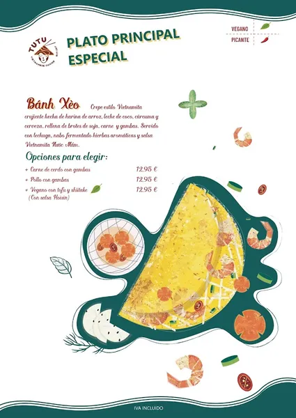 menu 2 of Tutu Vietnamese Cuisine