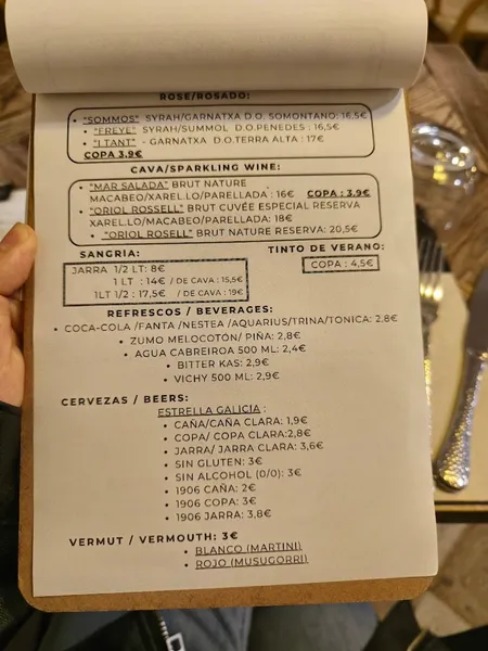 menu 2 of NANA restaurante - brasa // Charcoal Grill