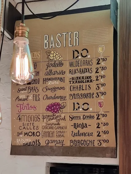 menu 1 of Baster